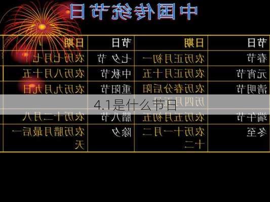 4.1是什么节日-第2张图片-滋味星座网