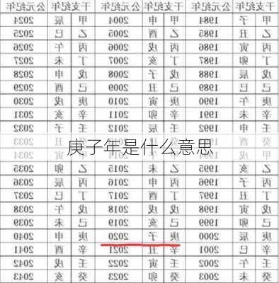 庚子年是什么意思-第1张图片-滋味星座网