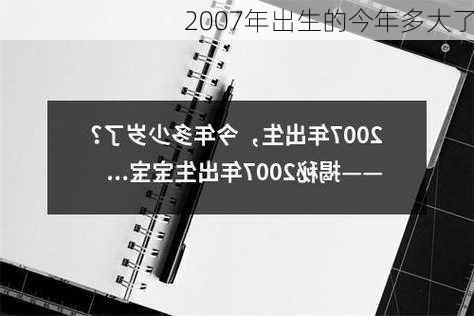 2007年出生的今年多大了-第2张图片-滋味星座网