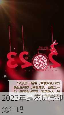 2023年是农历癸卯兔年吗-第2张图片-滋味星座网