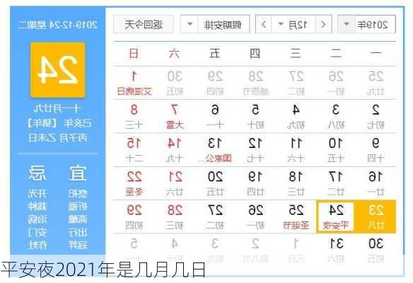 平安夜2021年是几月几日-第1张图片-滋味星座网