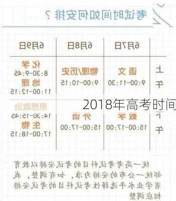 2018年高考时间-第2张图片-滋味星座网