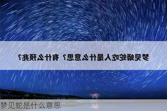 梦见蛇是什么意思-第3张图片-滋味星座网