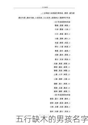 五行缺木的男孩名字-第1张图片-滋味星座网