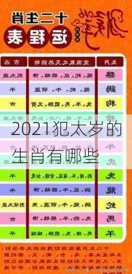 2021犯太岁的生肖有哪些-第2张图片-滋味星座网