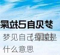 梦见自己拉屎是什么意思-第2张图片-滋味星座网