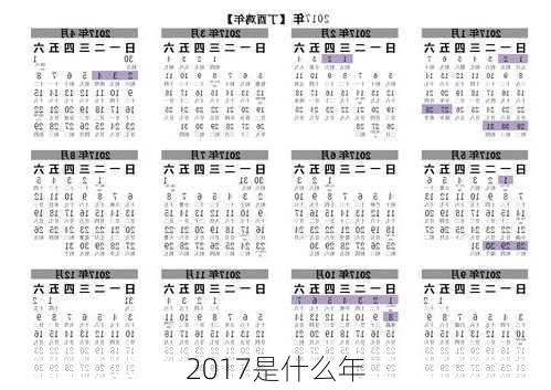 2017是什么年-第1张图片-滋味星座网