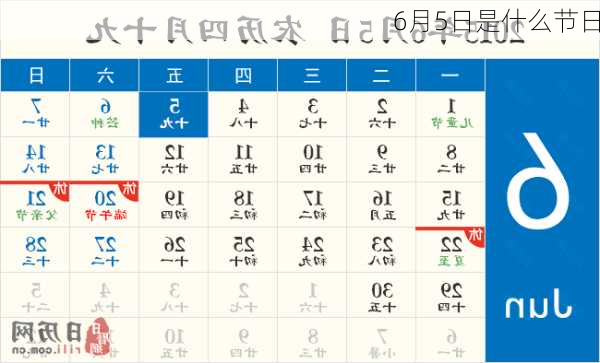 6月5日是什么节日-第3张图片-滋味星座网