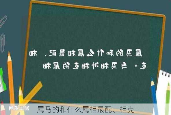 属马的和什么属相最配、相克-第3张图片-滋味星座网