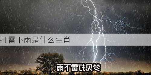 打雷下雨是什么生肖-第3张图片-滋味星座网