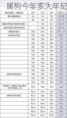 属狗今年多大年纪-第1张图片-滋味星座网