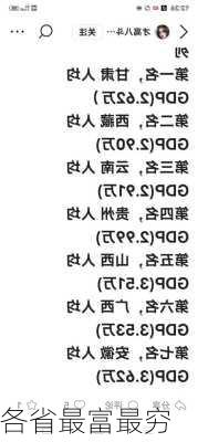 各省最富最穷-第3张图片-滋味星座网