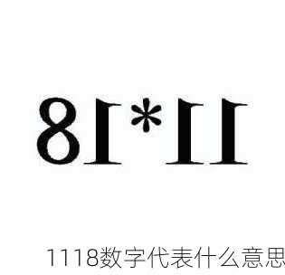 1118数字代表什么意思-第1张图片-滋味星座网