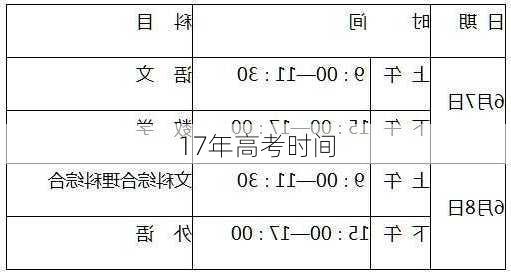 17年高考时间-第1张图片-滋味星座网