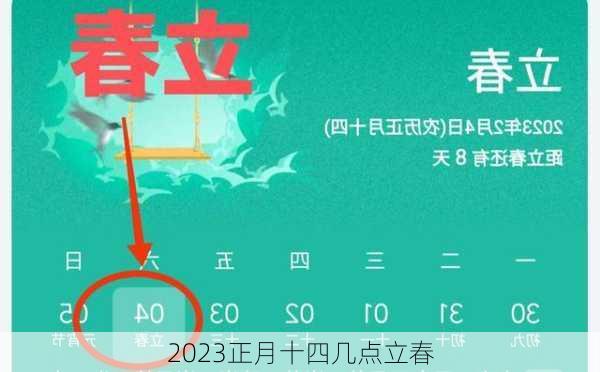 2023正月十四几点立春-第3张图片-滋味星座网