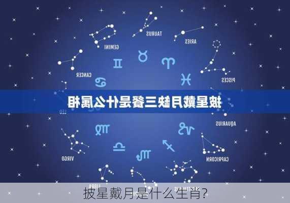 披星戴月是什么生肖?-第2张图片-滋味星座网