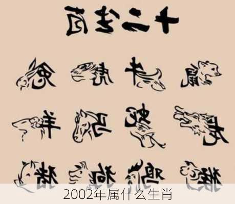 2002年属什么生肖