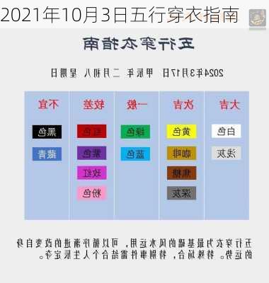 2021年10月3日五行穿衣指南-第3张图片-滋味星座网