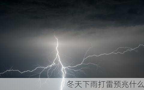 冬天下雨打雷预兆什么-第2张图片-滋味星座网