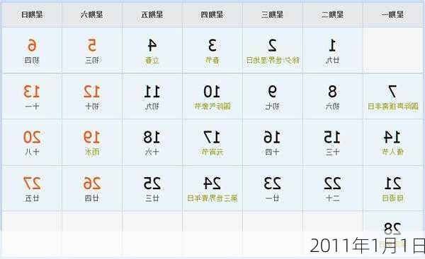 2011年1月1日-第2张图片-滋味星座网