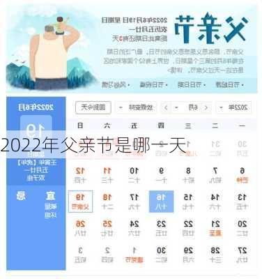 2022年父亲节是哪一天-第2张图片-滋味星座网