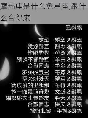 摩羯座是什么象星座,跟什么合得来-第3张图片-滋味星座网