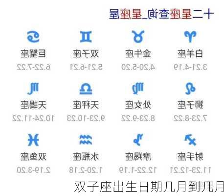 双子座出生日期几月到几月-第3张图片-滋味星座网