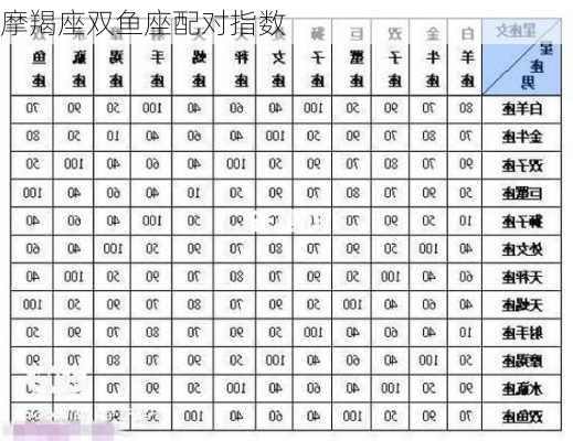 摩羯座双鱼座配对指数-第1张图片-滋味星座网