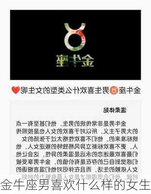 金牛座男喜欢什么样的女生-第3张图片-滋味星座网