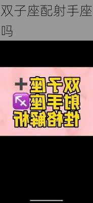 双子座配射手座吗-第2张图片-滋味星座网