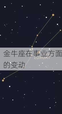 金牛座在事业方面的变动