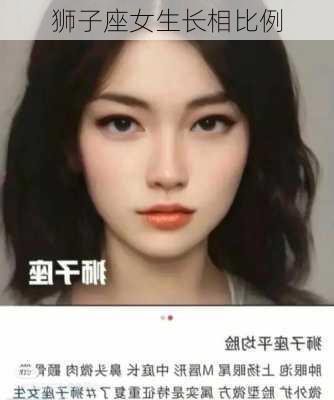 狮子座女生长相比例-第3张图片-滋味星座网