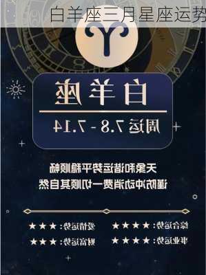 白羊座三月星座运势