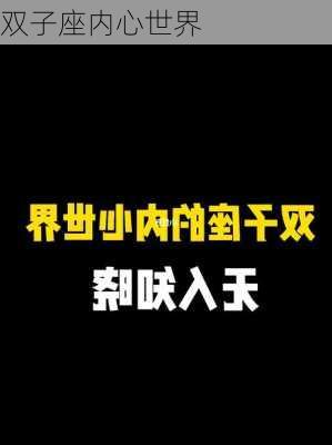 双子座内心世界-第1张图片-滋味星座网