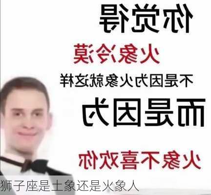 狮子座是土象还是火象人