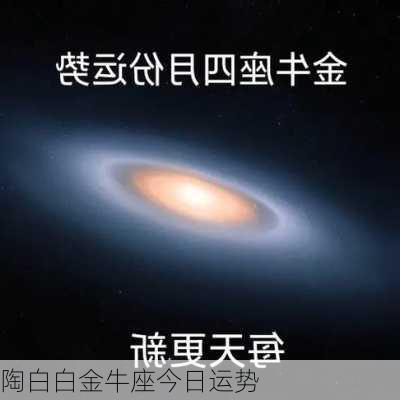 陶白白金牛座今日运势