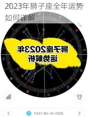 2023年狮子座全年运势如何详解-第3张图片-滋味星座网