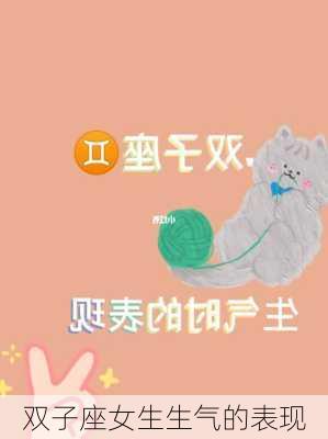 双子座女生生气的表现