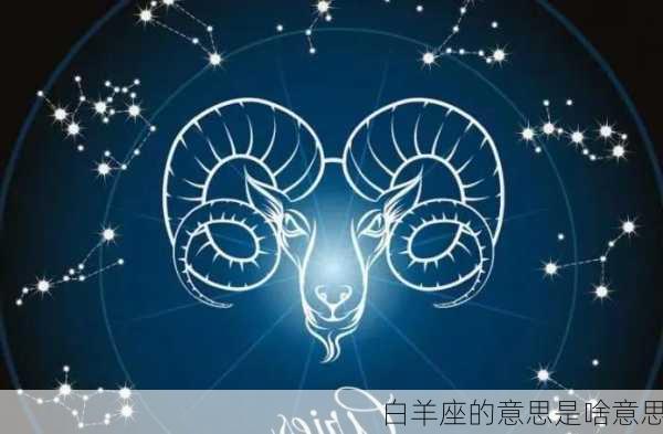 白羊座的意思是啥意思-第3张图片-滋味星座网