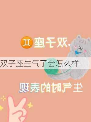 双子座生气了会怎么样