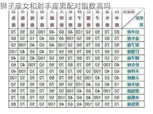 狮子座女和射手座男配对指数高吗-第1张图片-滋味星座网