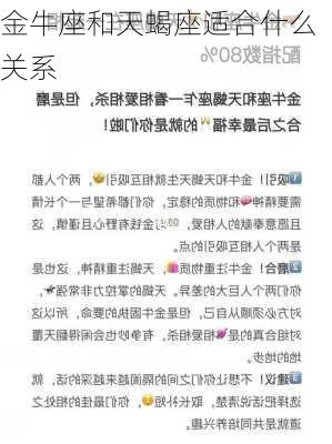 金牛座和天蝎座适合什么关系-第3张图片-滋味星座网