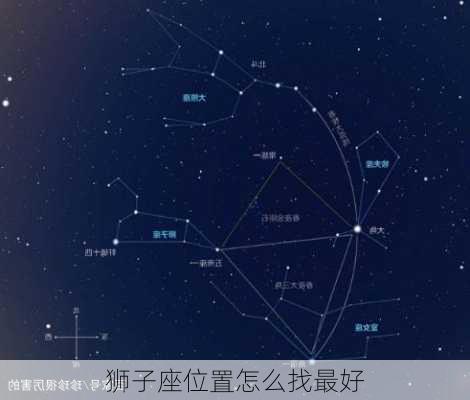 狮子座位置怎么找最好-第2张图片-滋味星座网