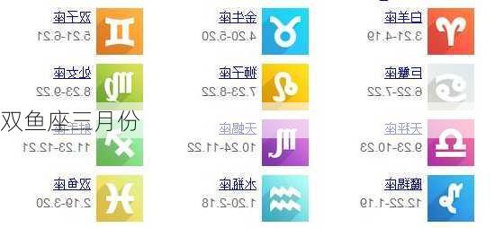 双鱼座三月份