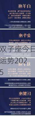 双子座今日运势2025-第2张图片-滋味星座网