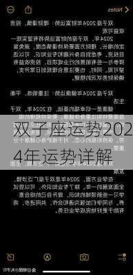 双子座运势2024年运势详解-第2张图片-滋味星座网