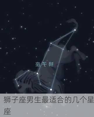 狮子座男生最适合的几个星座