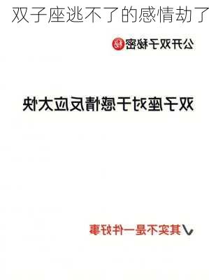 双子座逃不了的感情劫了-第3张图片-滋味星座网