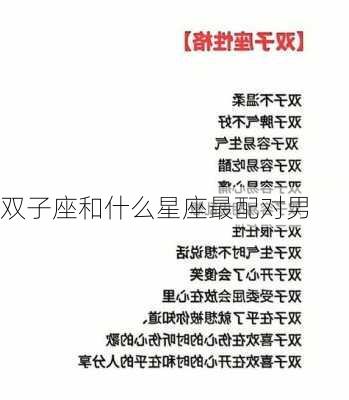 双子座和什么星座最配对男-第3张图片-滋味星座网