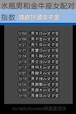 水瓶男和金牛座女配对指数-第3张图片-滋味星座网